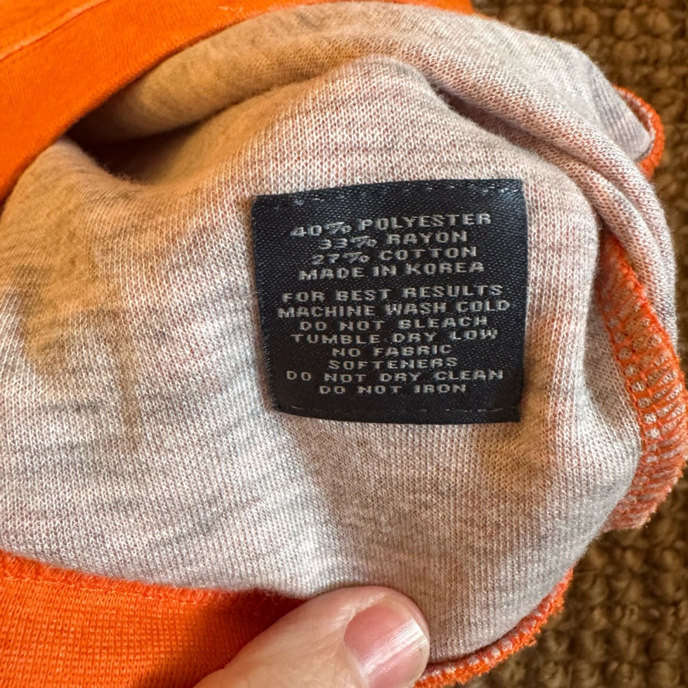 Turtleson Quarter-Zip Pullover Medium Orange Town… - image 4